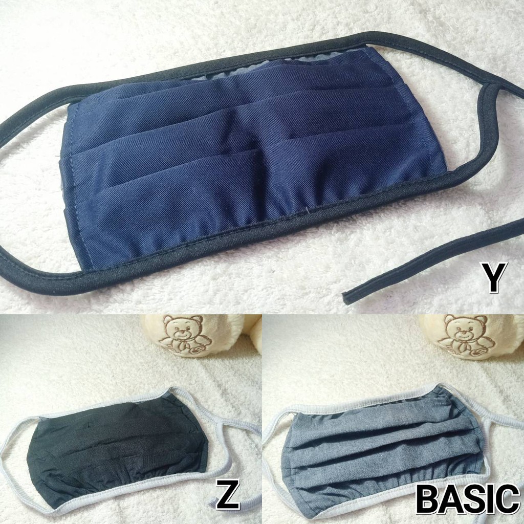 MASKER KAIN KATUN 100% 2 LAPIS bisa diisi/ada kantong tissue NON MEDIS EARLOOP HEADLOOP HIJAB MURAH