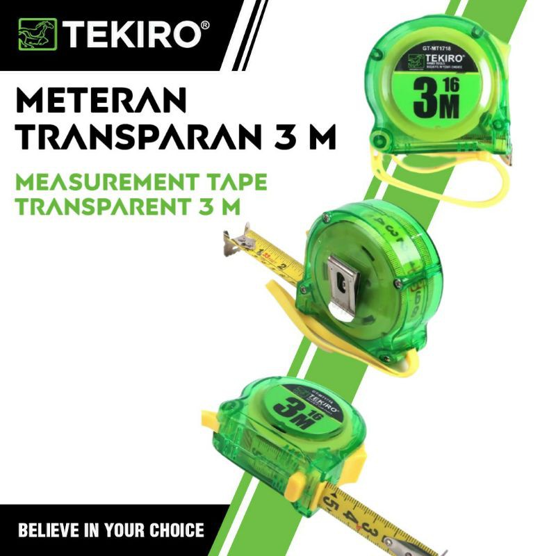 Jual Tekiro Meteran Transparan M Shopee Indonesia