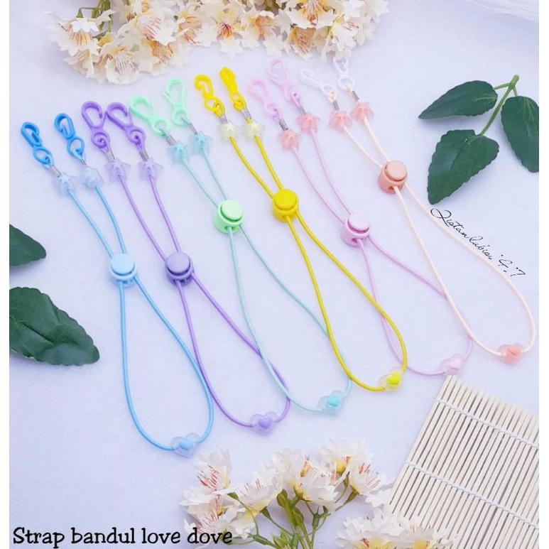 Strap bandul love dove beli 10 free 2