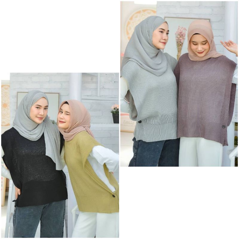 lolla oversize vest/rompi wanita/vest jumbo cewek/rompi lucu/rompi murah/rompi outer wanita