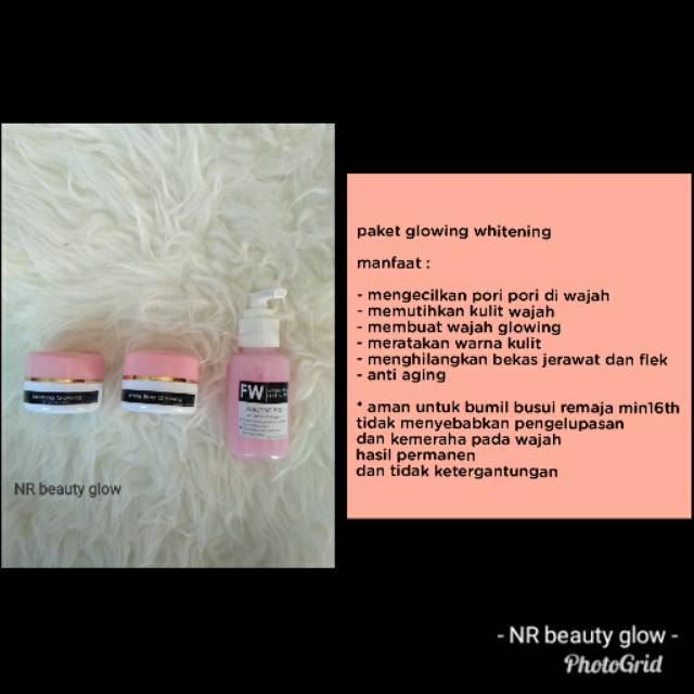 Cream glowing whitening cream farmasi aman bumil busui