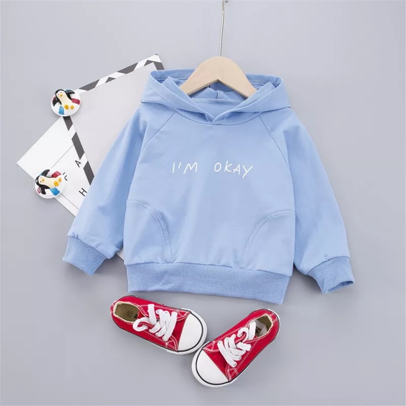 Sweater Anak Im Okay Hoodie Anak Fleece baju Anak Unisex