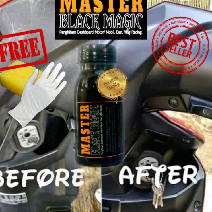 Penghitam Dashboard Motor dan Mobil Permanen  MASTER BLACK MAGIC (KODE 8774)