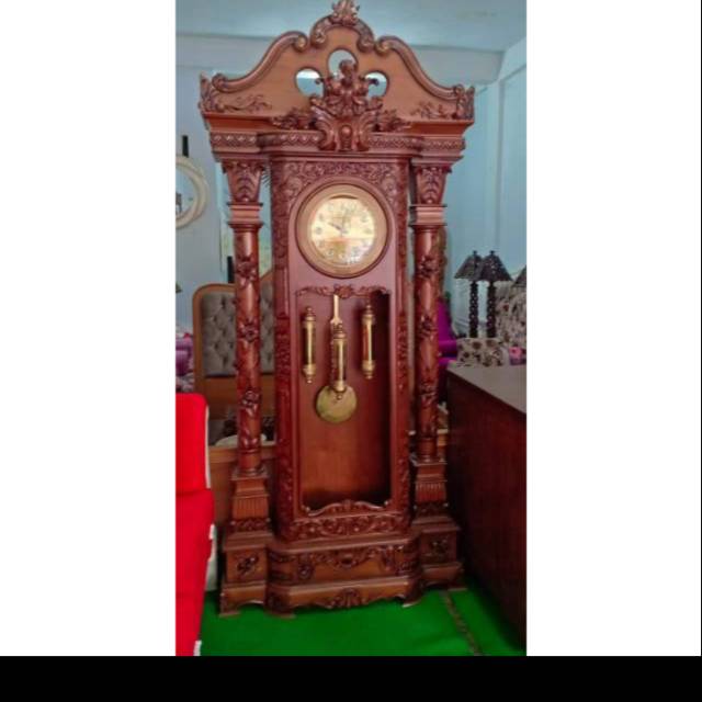 Jam hias Bagong kayu jati