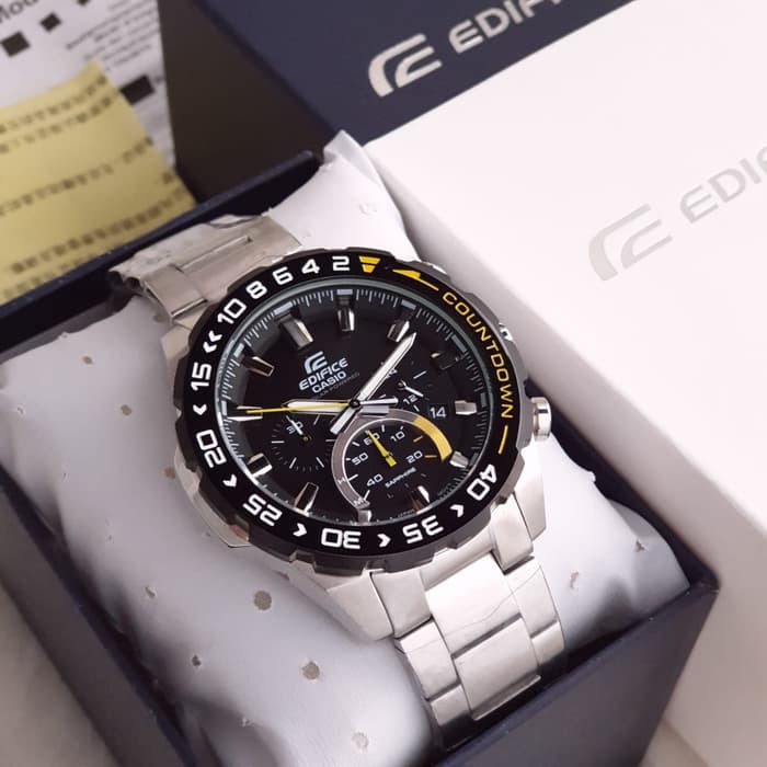 Jam Tangan Pria Edifice Type EFS-S550 Baterai Silver Free box set2