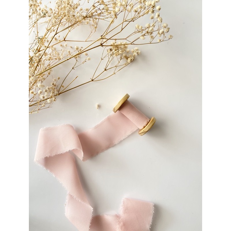 

ribbon in soft pink- wedding ribbon / calligraphy ribbon / vows ribbon / pita buket / pita vow