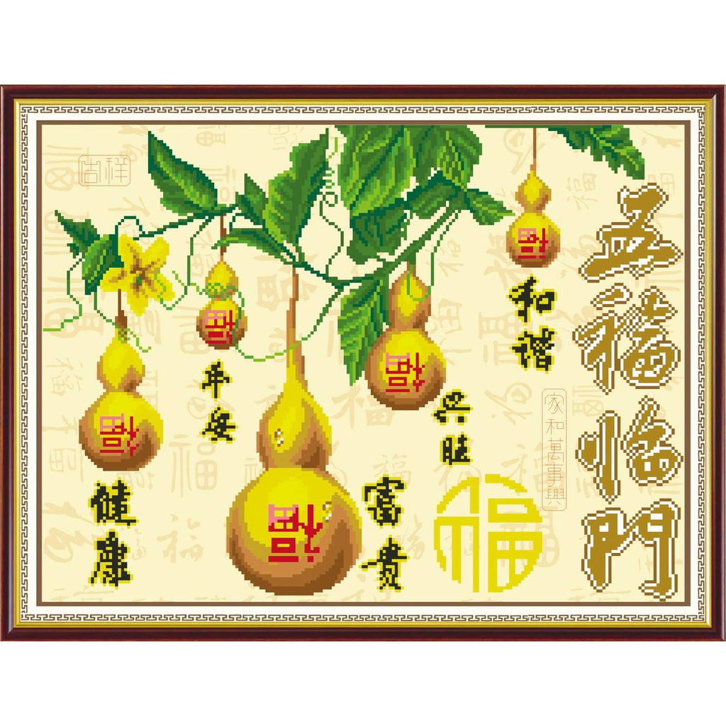 Paket DIY Craft Diamond Painting Y6052 Oriental Guci Blessings Hoki