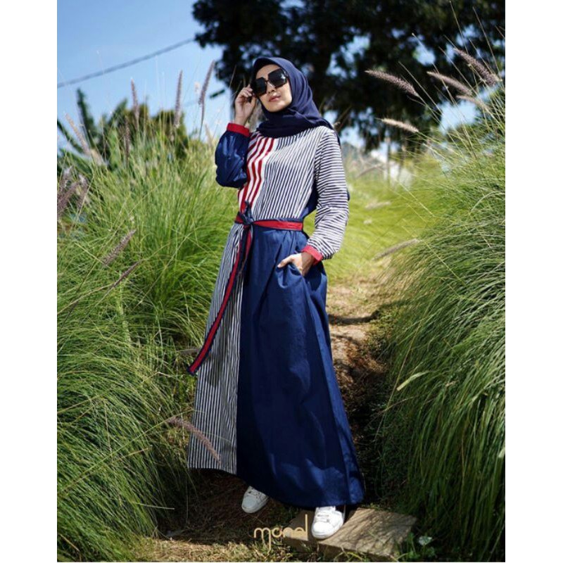 reblue stripe dress by monel