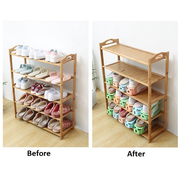 Rak Penyimpanan Sepatu Susun Hemat Tempat
