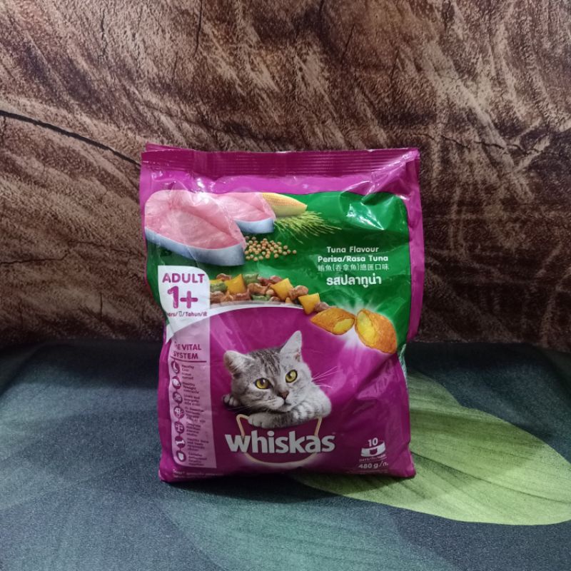 Whiskas Adult Tuna 450gr / Makanan Kucing Dewasa Rasa tuna freshpack