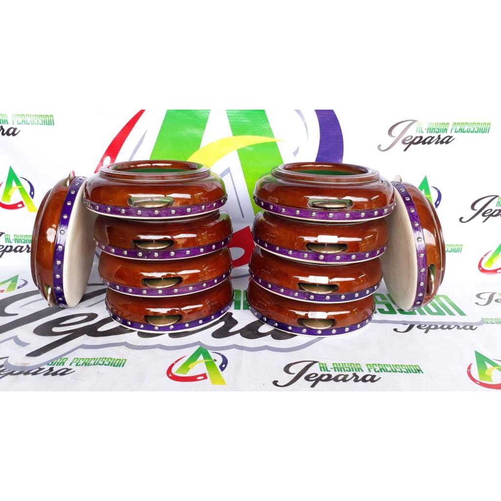 Rebana Hadroh Polos Warna Natural