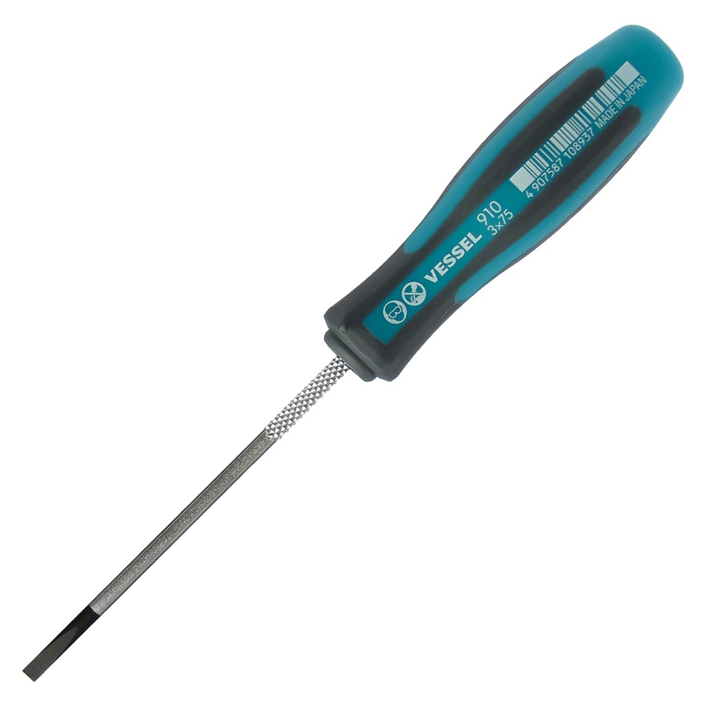 Obeng Vessel 910 Min 3x75 mm - MEGADORA Thin Shank Screwdriver