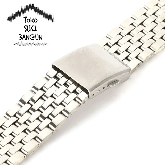 TALI JAM 18mm Rantai Metal Stainless Steel Ringan Watch Strap Band