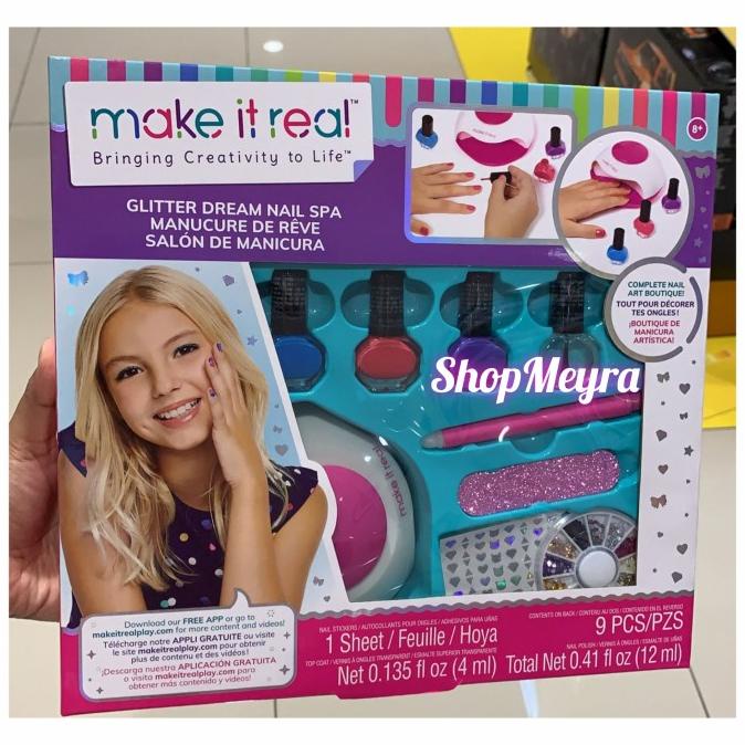 Make It Real Glitter Dream Nail Spa - Mainan Nail Art Anak