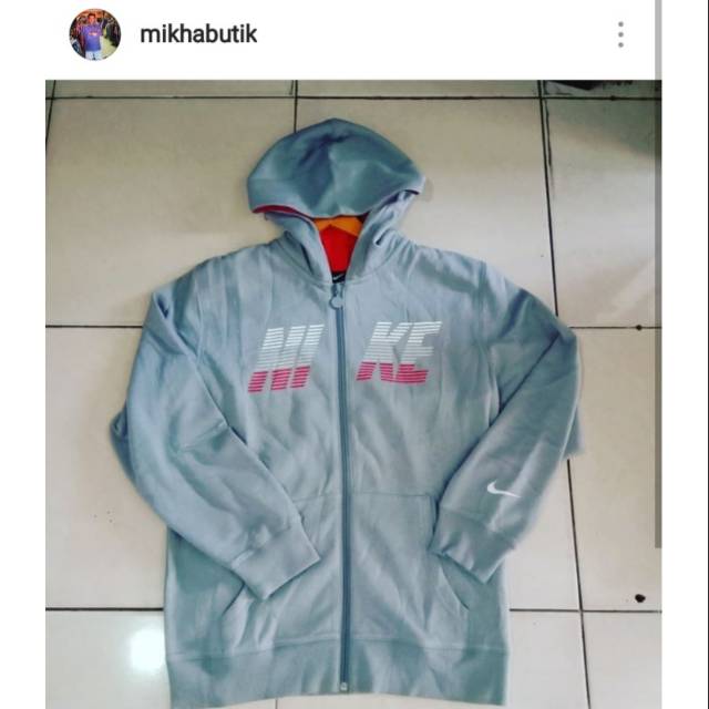 Sweater Nike Full Zipper Pria