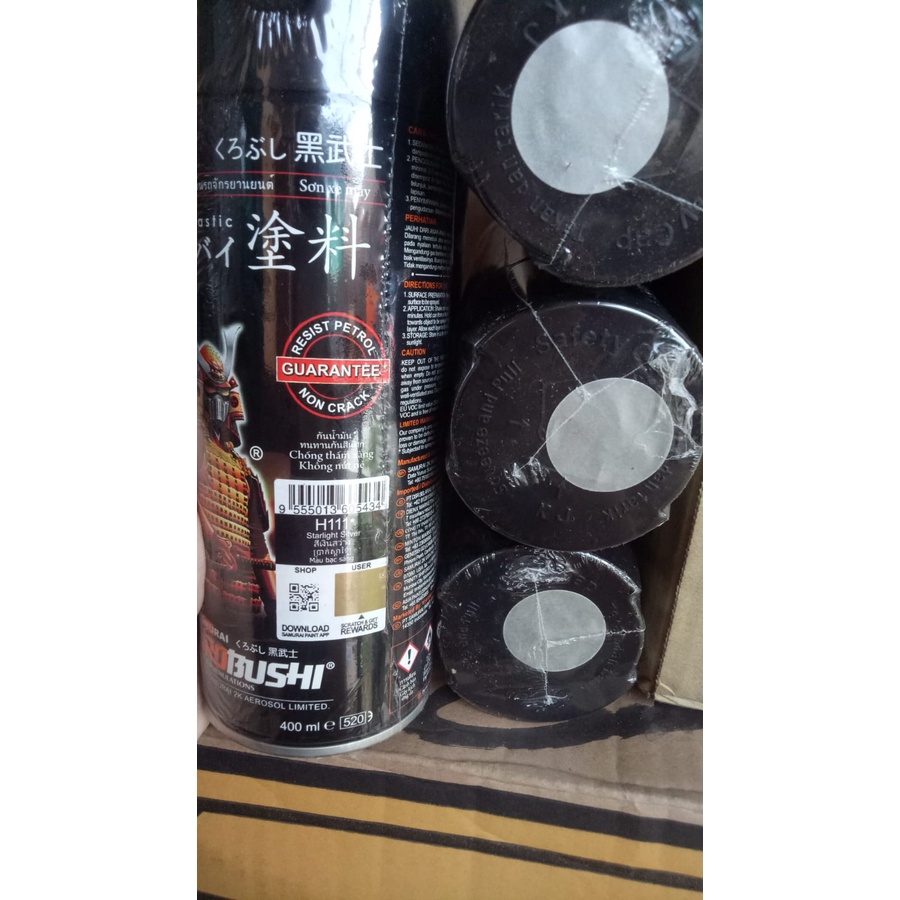 cat semprot samurai pilox pilok samurai starlight silver H111 starlight silver silver samurai 400ml