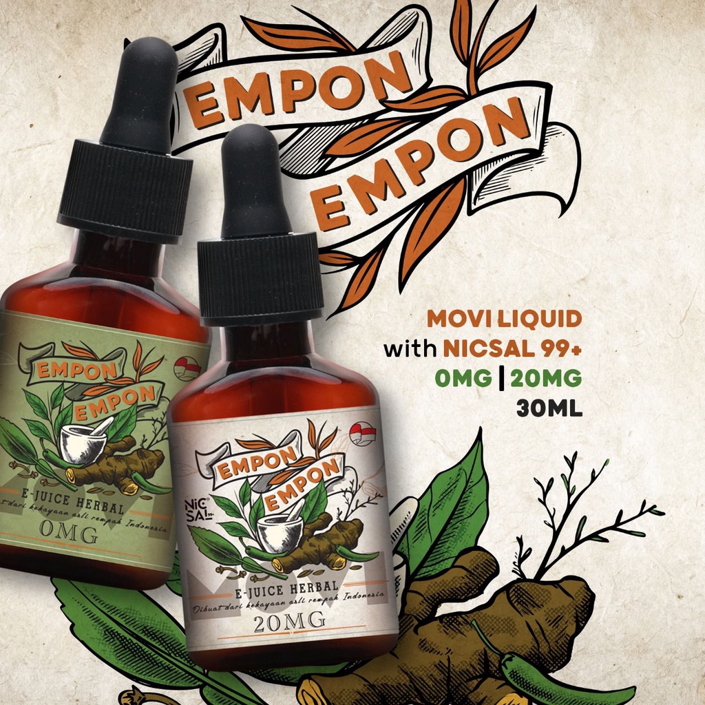 MOVI Empon Empon E-Juice Herbal Salt Nic 30ML by MOVI