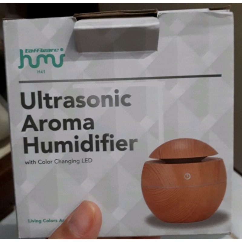 Ultrasonic Aroma Humidifier Air Aromatheraphy Desain Kayu