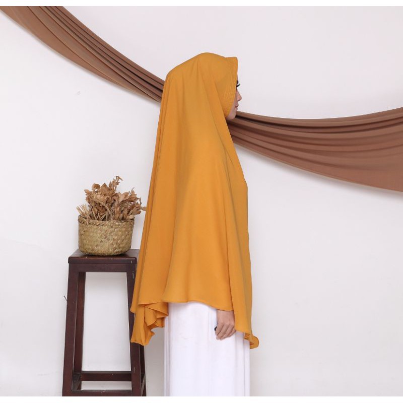 Khimar Jumbo Non Ped Wolfis Premium | Jilbab Jumbo Syari XXXL Non Ped