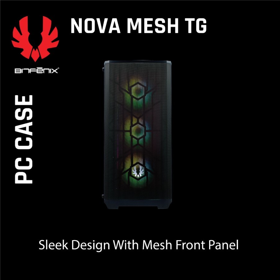 BITFENIX NOVA MESH CASING PC GAMING -WHITE/BLACK