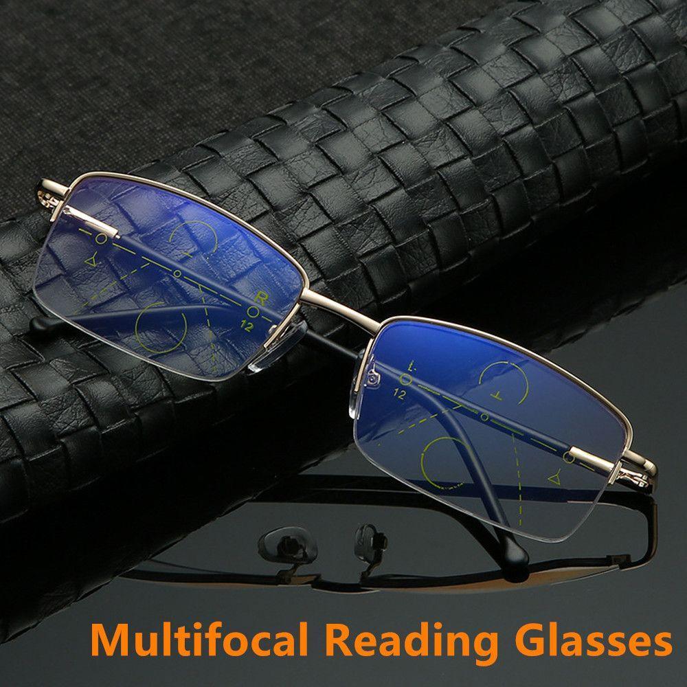 Lily Kacamata Baca Multifocal Fashion Frame Titanium Metal Smart Progresif