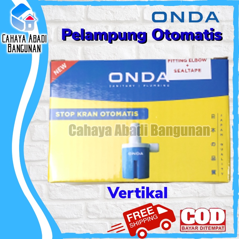 Pelampung Otomatis Tandon Toren Kran Air Tanpa Listrik ONDA 3/4 Inch