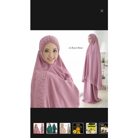Mukena Bordir Bahan Halus Jahitan Rapih
