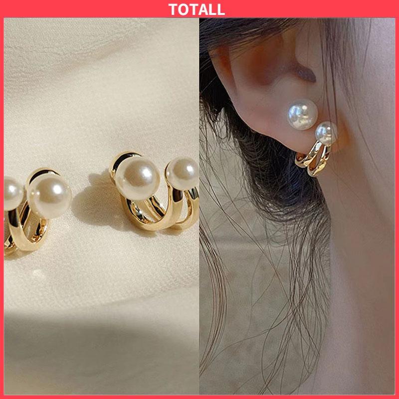 COD Pearl Trendy Niche Design Temperament Light Luxury High-end Earrings-Totall