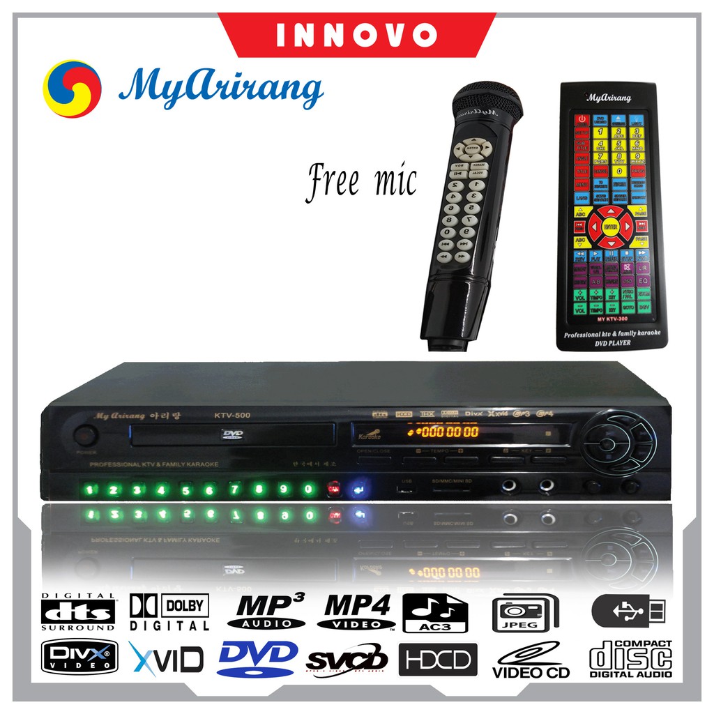 Innovo Dvd Player Karaoke K500 Shopee Indonesia