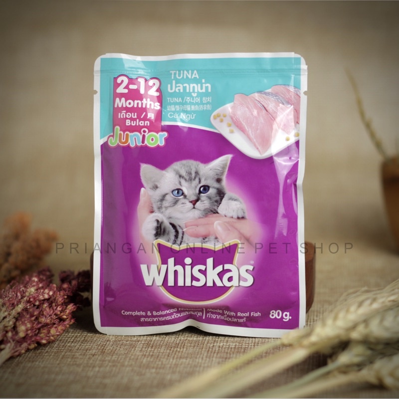 Jual Whiskas Junior 212 months Sachet / Pouch Shopee Indonesia