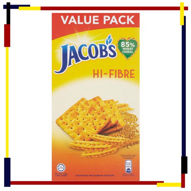 

Jacobs Cracker Hi-Fiber 355 gram