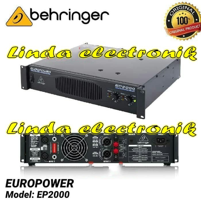 Power Behringer EP2000 Amplifier EuroPower EP 2000 Original