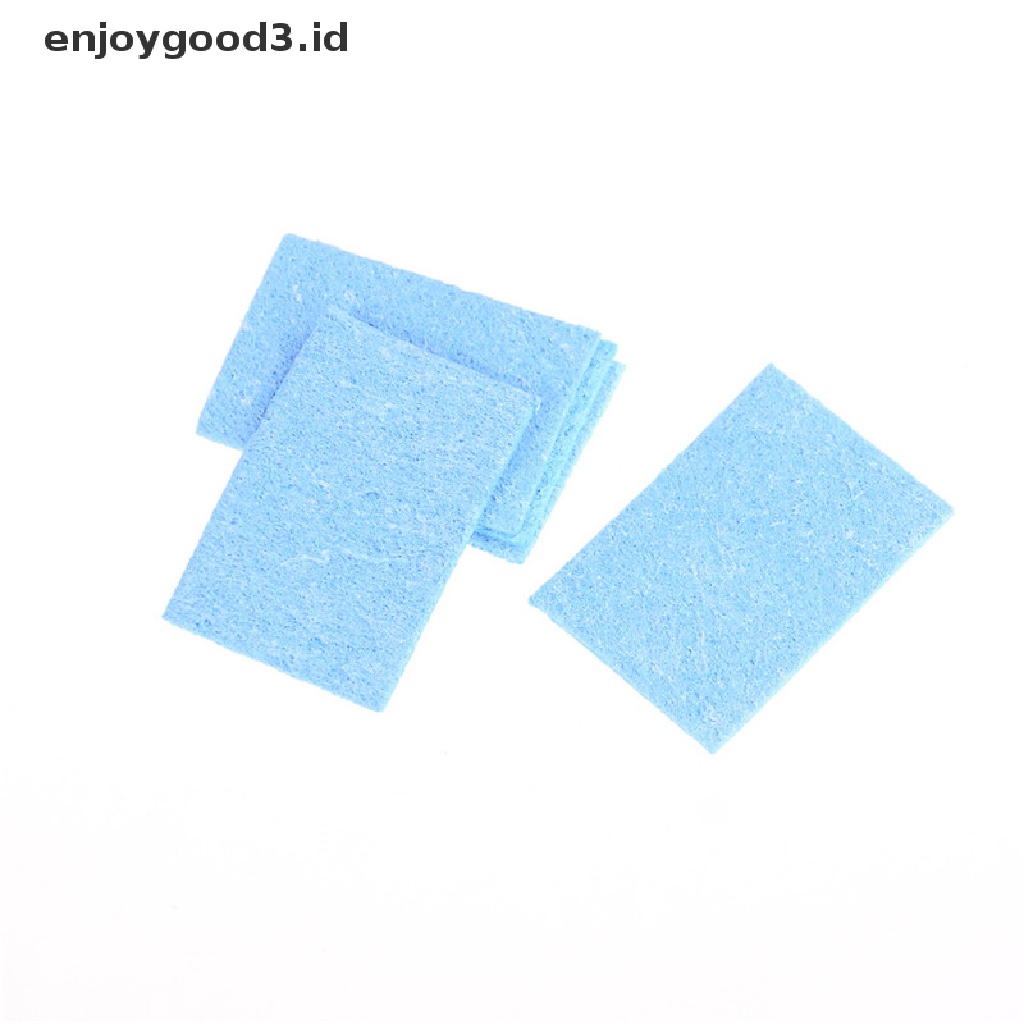 5pcs Pembersih Ujung Besi Solder Warna Biru Ukuran 6cm X 6cm