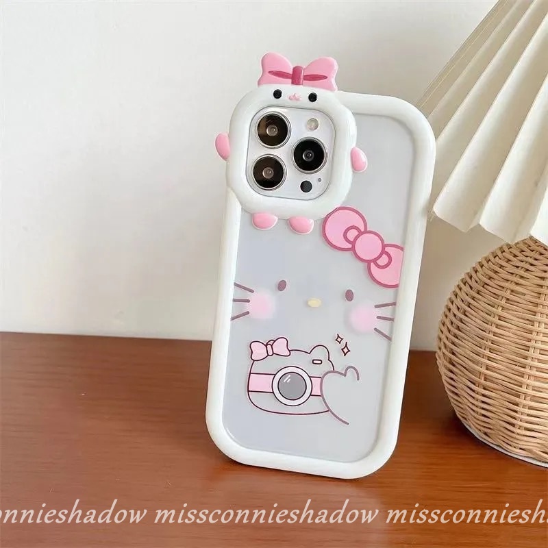 Soft Case Motif Hello Kitty 3D Untuk OPPO A57 A17 A15 A55 A16K A96 A95 A12 Reno 7Z 5F 5 4F A74 A76 A7 A54 A9 A5 A53 A5s A16 A15s A31 A5N A16 A16S A32 A3s