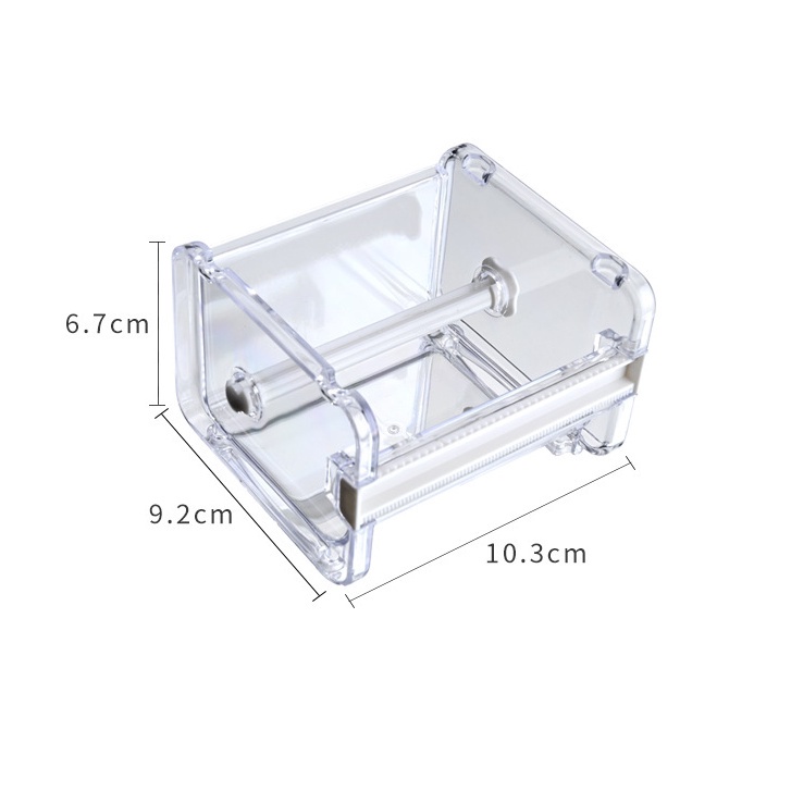 Dispenser Washi Tape TRANSPARAN | Washi Tape Dispenser Besar | Kotak Masking Tape | Tape Storage Solatip roll