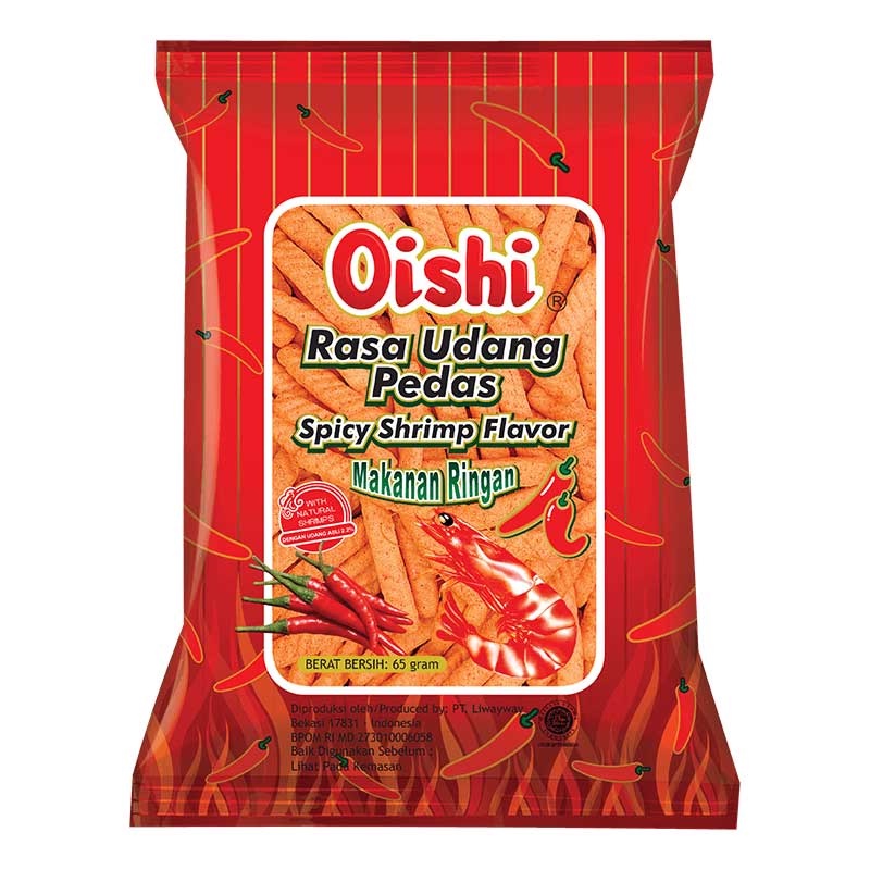 

OISHI KREAKER UDANG 65gr / OISHI KREAKER UDANG / OISHI / OISHI KREAKER UDANG PEDAS