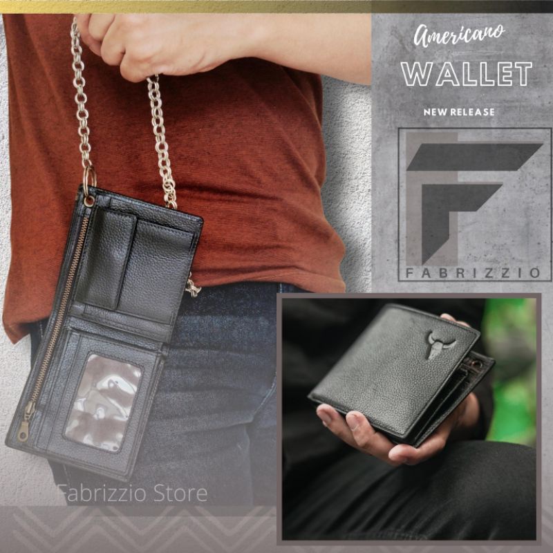 men wallet americana kulit sapi | dompet pria