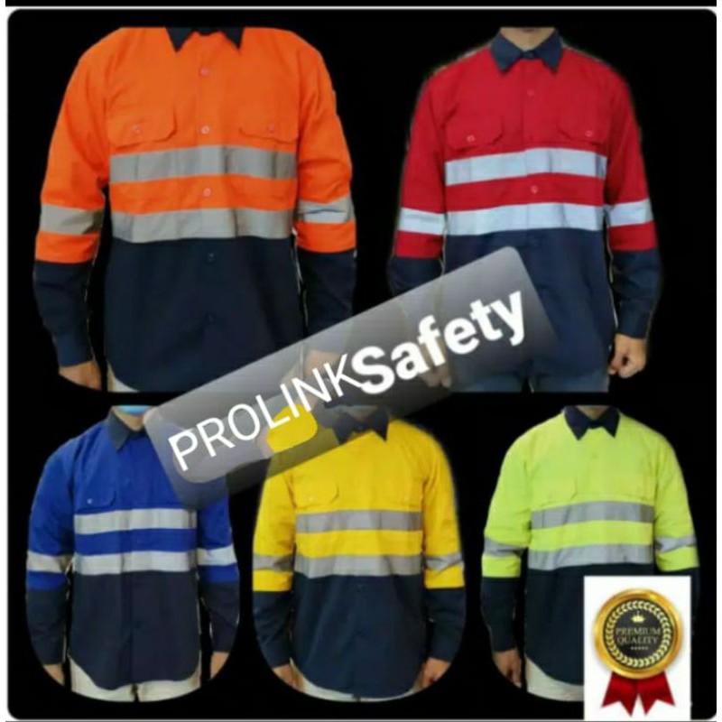 BAJU SAFETY SERAGAM PREMIUM 5 WARNA