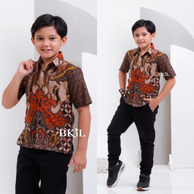 Kemeja Batik Anak-batik anak -baju batik anak laki laki umur 2-12 tahun hem batik anak 02