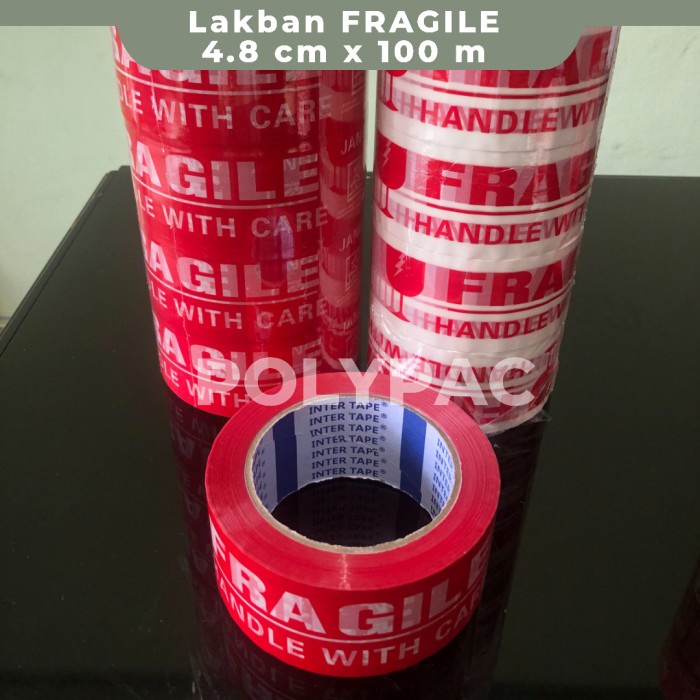 

Terlaris Lakban Fragile 100 Meter X 48 Mm Merah Putih; Lakban Segel [Sl] Terbatas