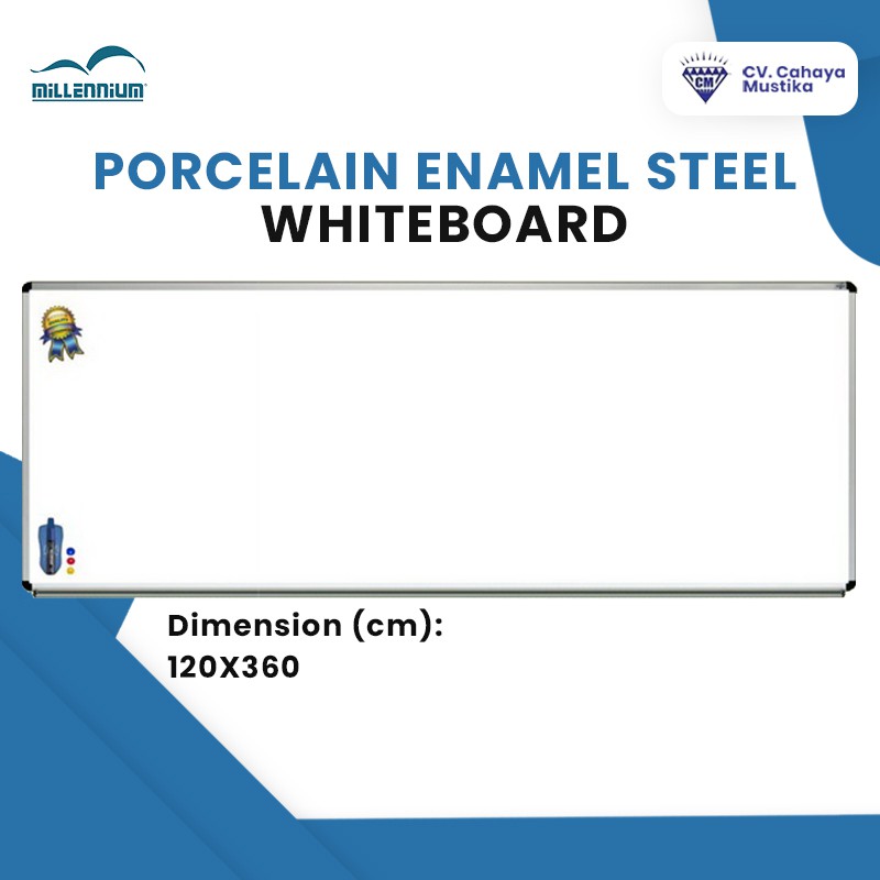 

Jual Porcelain Steel Whiteboard 120x360 - Harga Papan Porcelain Malang