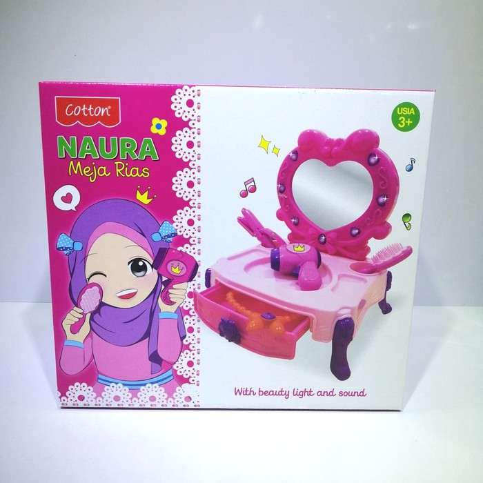 Toys Mainan Anak Make Up Naura Meja Rias Shopee  Indonesia