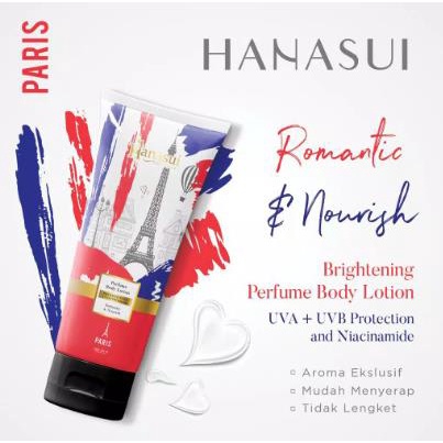 * NCC * Hanasui Perfume Body Lotion Parfum - Brightening UVA + UVB Protection - Net 180 ml