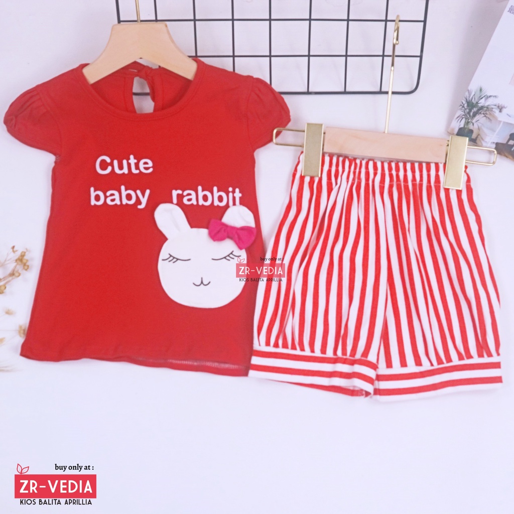 Setelan Starla uk 3-18 Bulan / EXPORT Quality Baju Bayi Anak Perempuan Kaos Lengan Celana Panjang