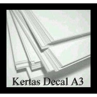 

Kertas Decal Transparan A3+ Gratis Ongkir