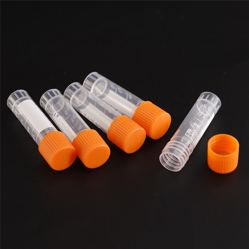 {LUCKID}20pcs 1.8ml screw capsule bottles blending lab analyze centrifuge serum tubes