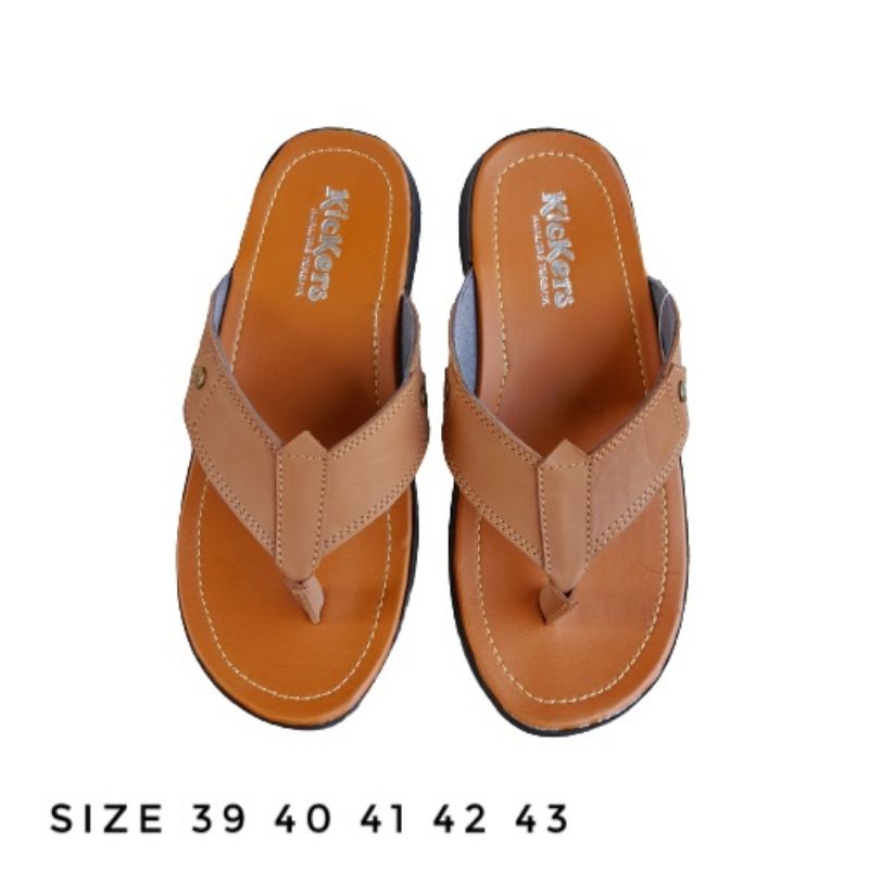 Sandal kulit pria/ sandal jepit kulit terbaru/ sandal kulit murah /sandal COD/ bayar di tempat