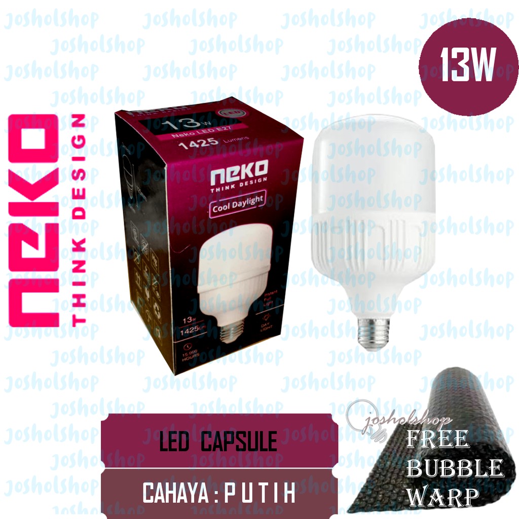 LAMPU LED KAPSUL / TABUNG / CAPSULE NEKO 13W