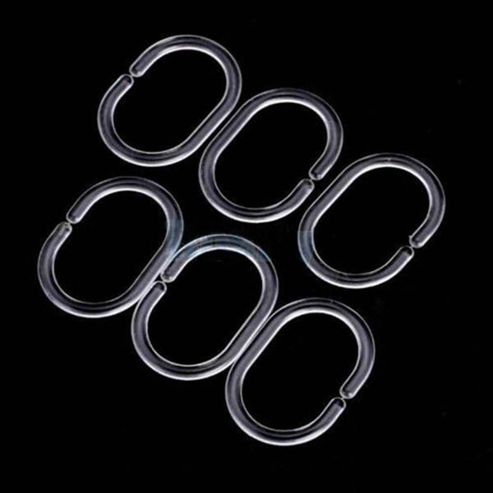 [Elegan] Hooks Rings NEW Hot Sale Tirai Liner Hook Kamar Mandi Rings Liner Plastik