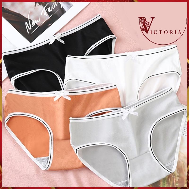 Celyne Celana Dalam Wanita Polos  Adem Anti Nyeplak Underwear Wanita Motif Pita Seamless 2021